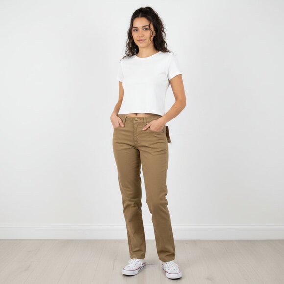 NWT Levi’s Women’s Low Pro Khaki Straight Leg Jeans 27x30 Clean Girl Capsule - Picture 1 of 10